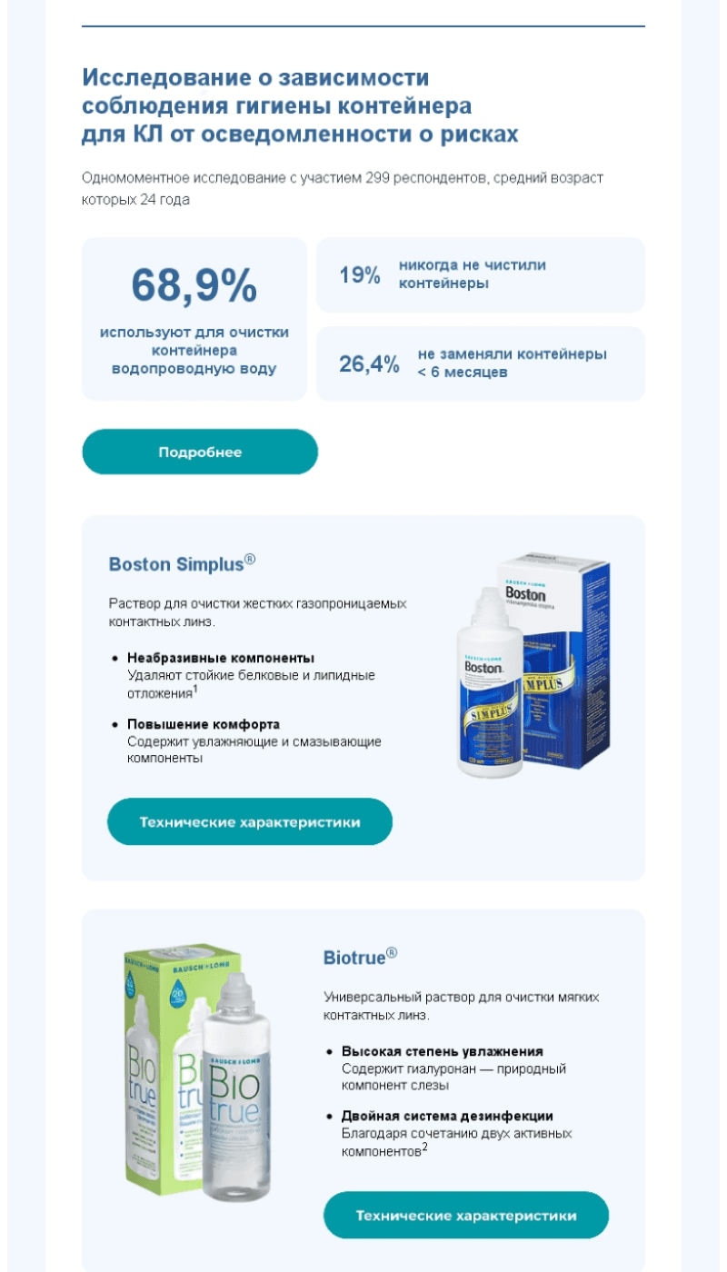  Email-письмо от Bausch+Lomb